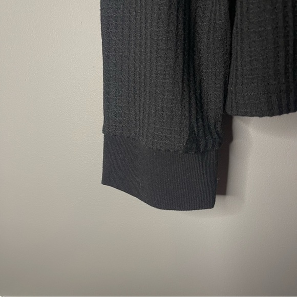 Vintage Havana Black Star Patterned Waffle Hoodie Medium - Picture 4 of 4